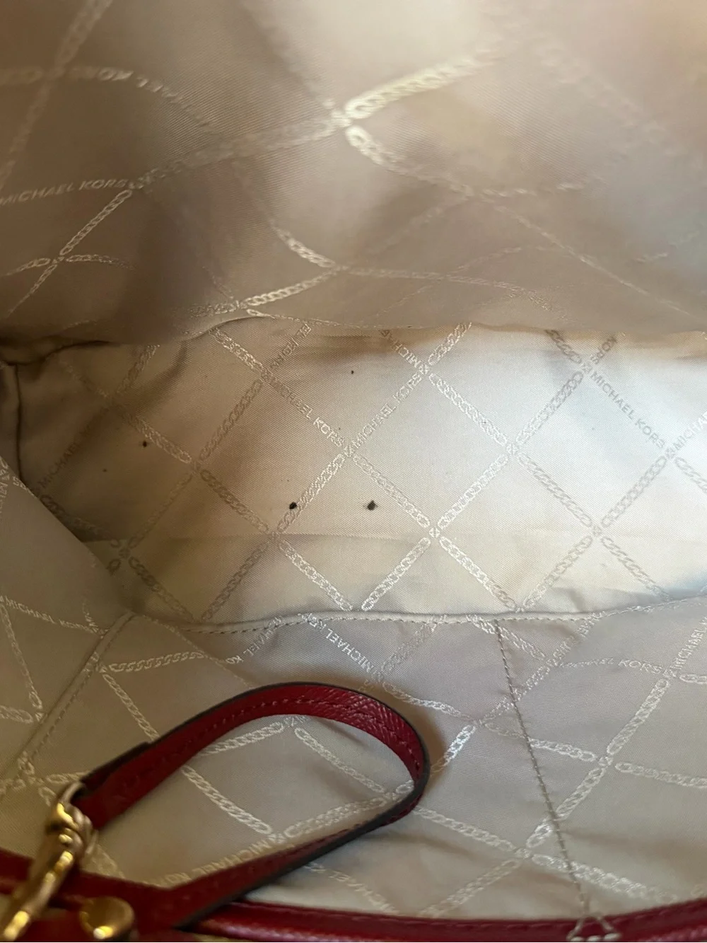 Michael Kors Burgundy Voyager Tote